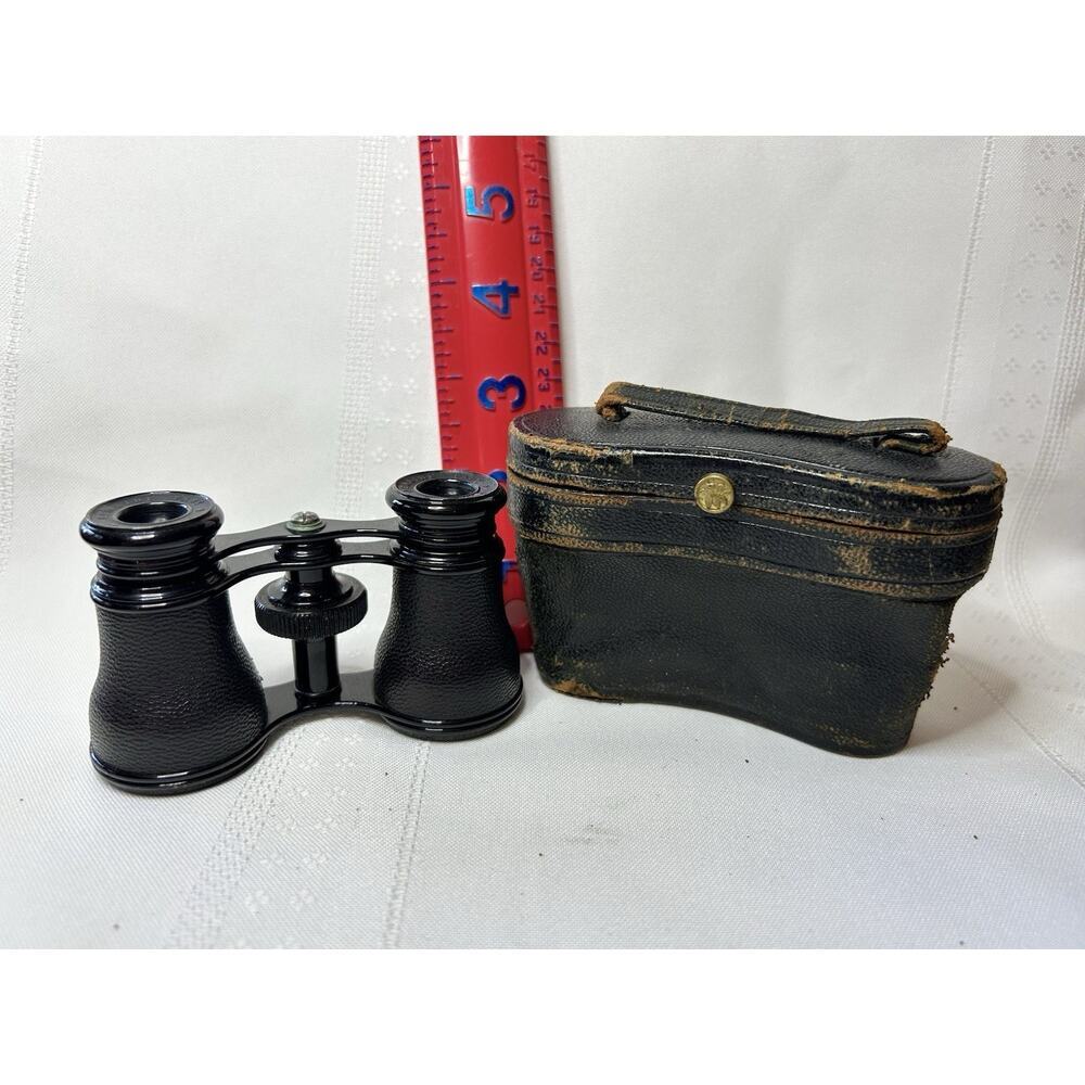 Antique Lemaire Fabt Paris Opera Glasses with Case - French Binoculars c. 1880's - Picture 2 of 16